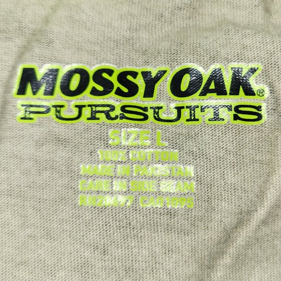 Mossy Oak Pursuits Long Sleeve Shirt Camouflage 100% Cotton Size Large - Picture 3 of 4